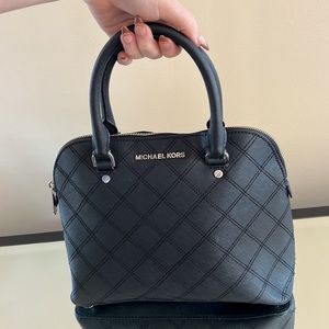 Michael Kors | Cindy Medium Quilted Saffiano Dome Satchel with Shoulder Strap